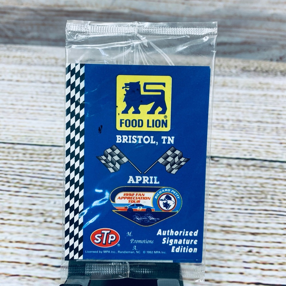Food Lion Richard Petty 1992 Fan Appreciation‎ Tour Bristol TN Card Sealed